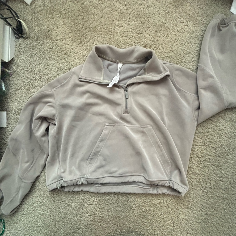 Lululemon Athletica Gray Fleece Hoodie
